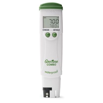 GroLine Hydroponic Waterproof Pocket pH/EC/TDS/Temperature Tester - HI98131